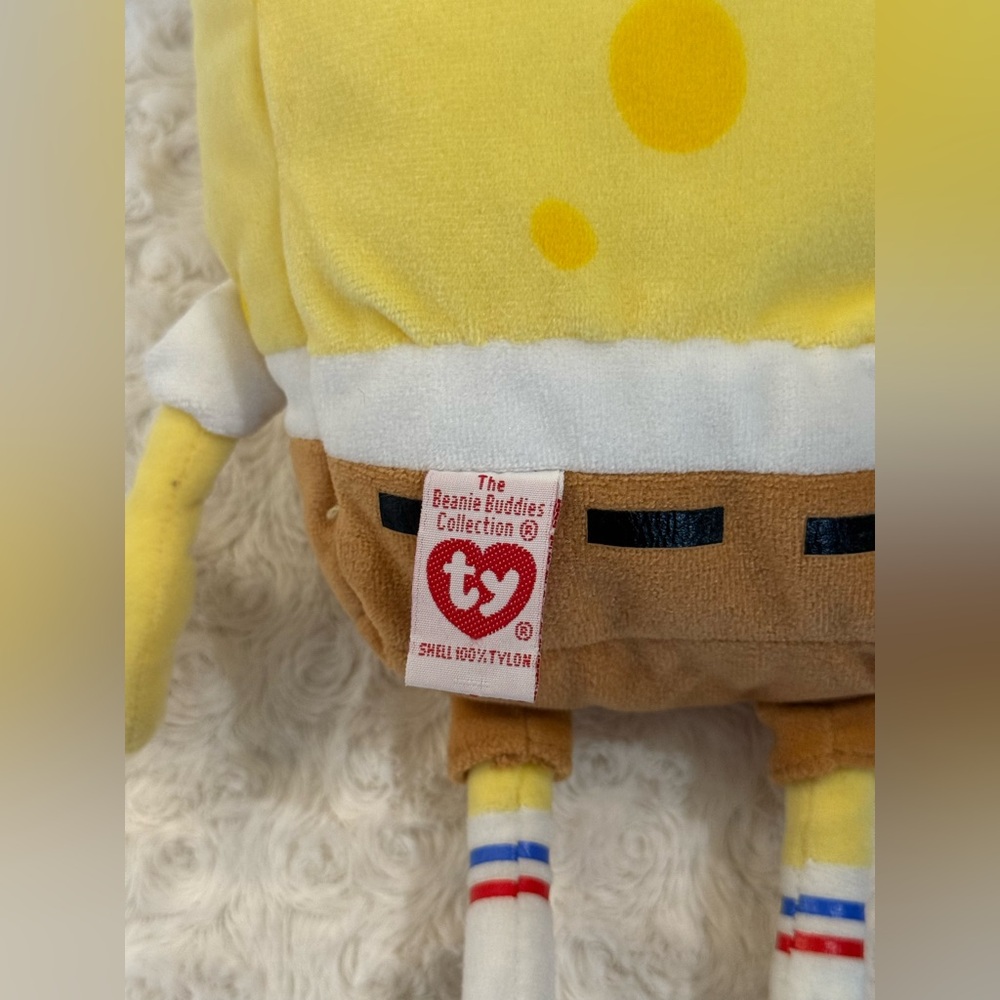 TY Beanie Buddies SpongeBob SquarePants 12" Tall Stuffed Plush - Picture 3 of 5